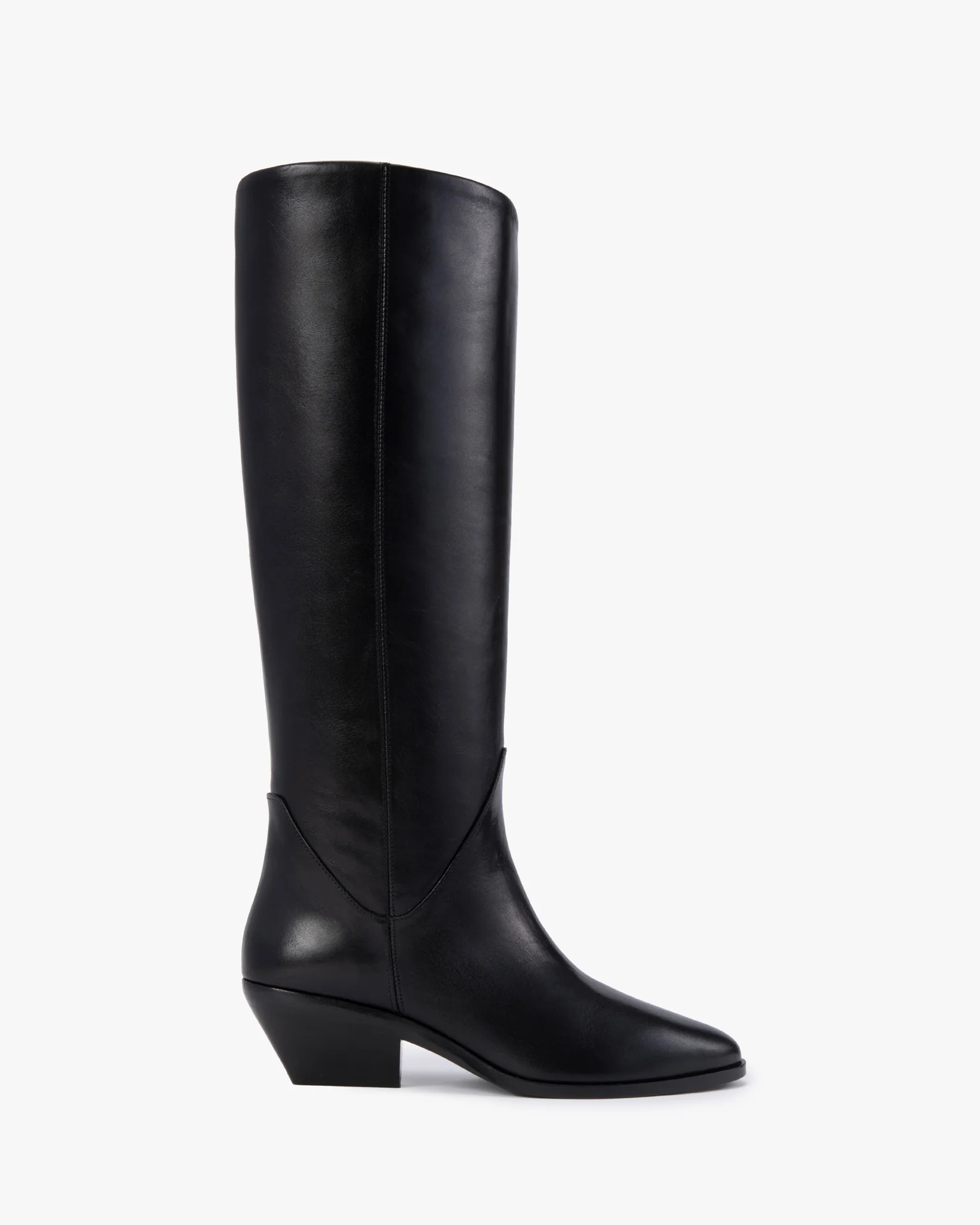 Saga Boot in Black Leather
