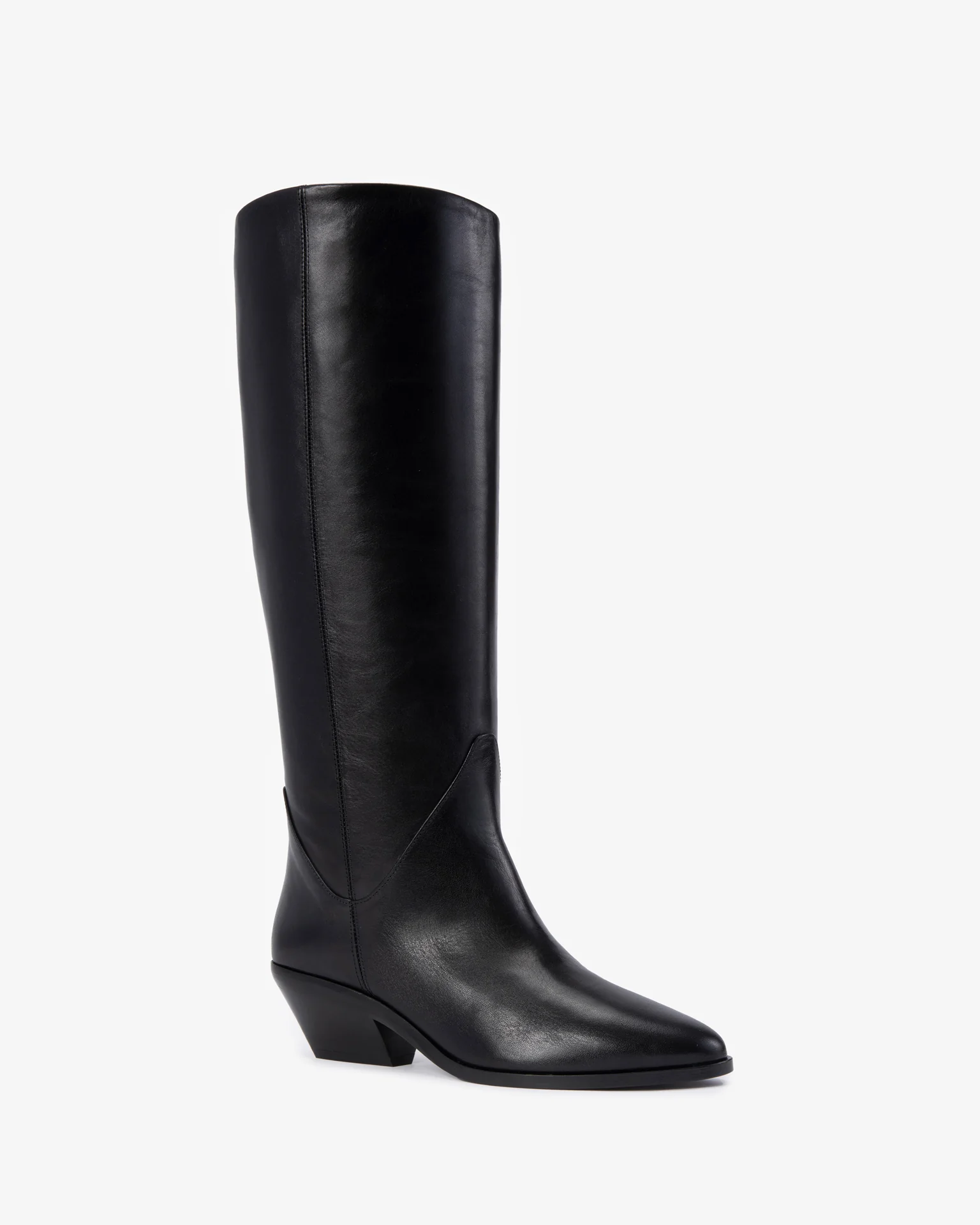 Saga Boot in Black Leather - Image 2