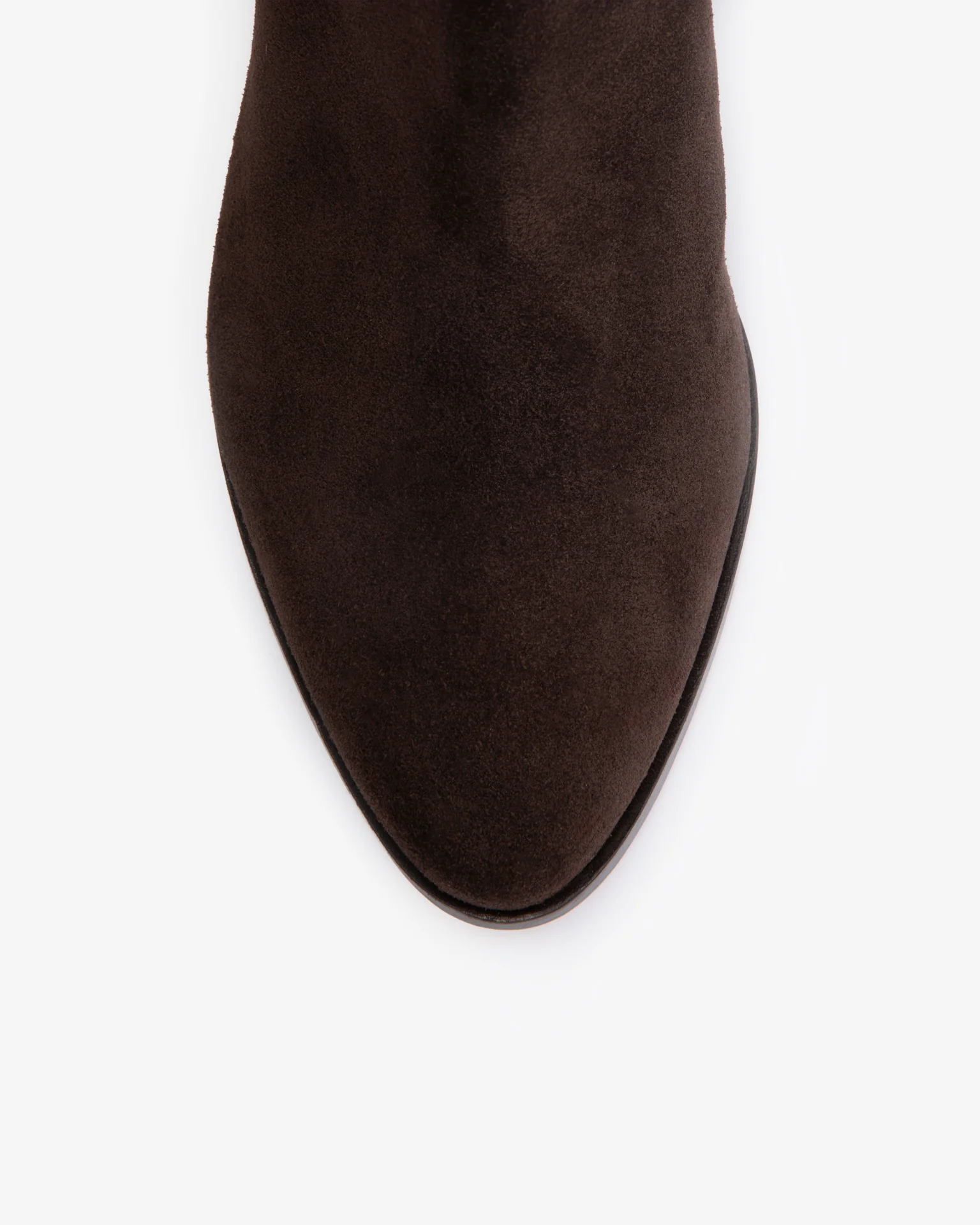 Saga Boot in Mocha Suede Leather - Image 3