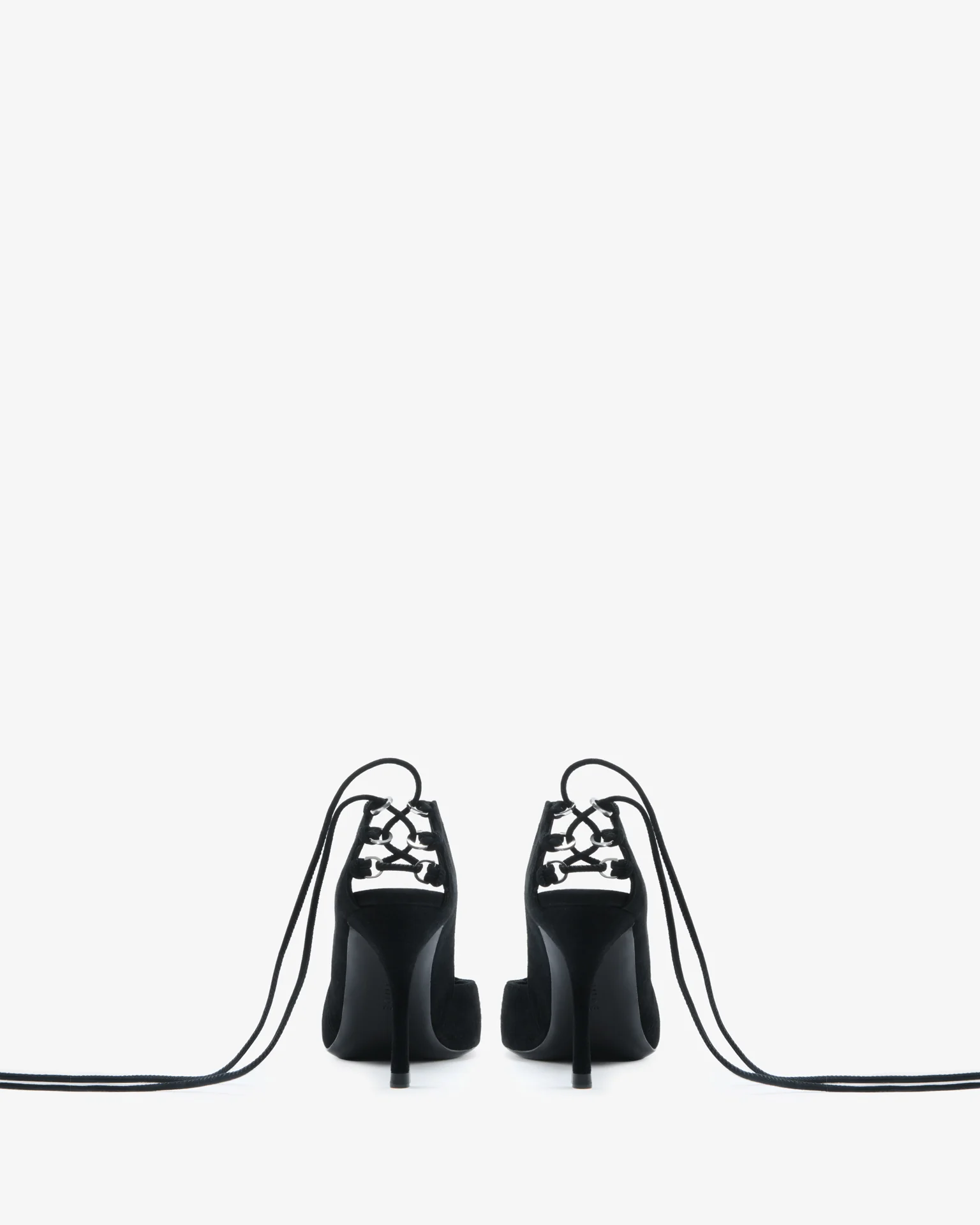 Scoop Pump Black Suede Leather - Image 5
