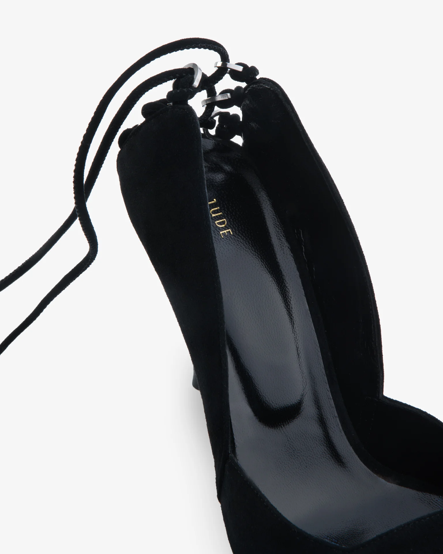 Scoop Pump Black Suede Leather - Image 6