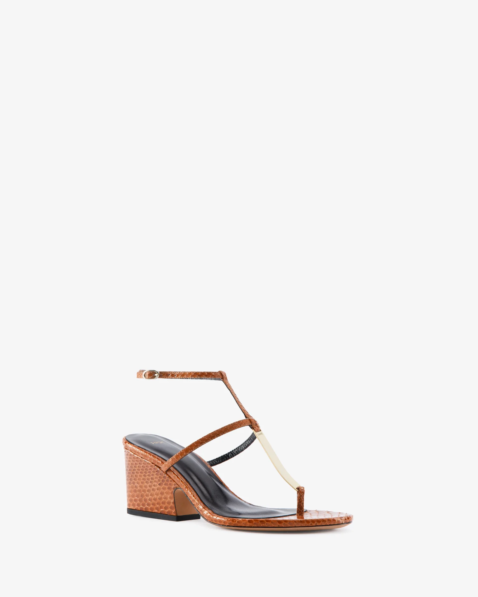 Solo Sandal Tan Python Leather - Image 2