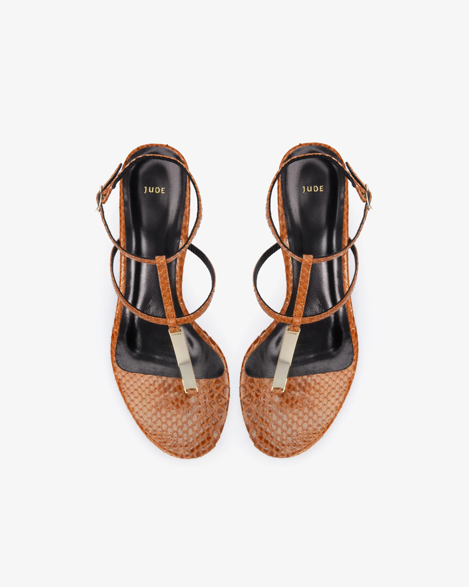 Solo Sandal Tan Python Leather - Image 3