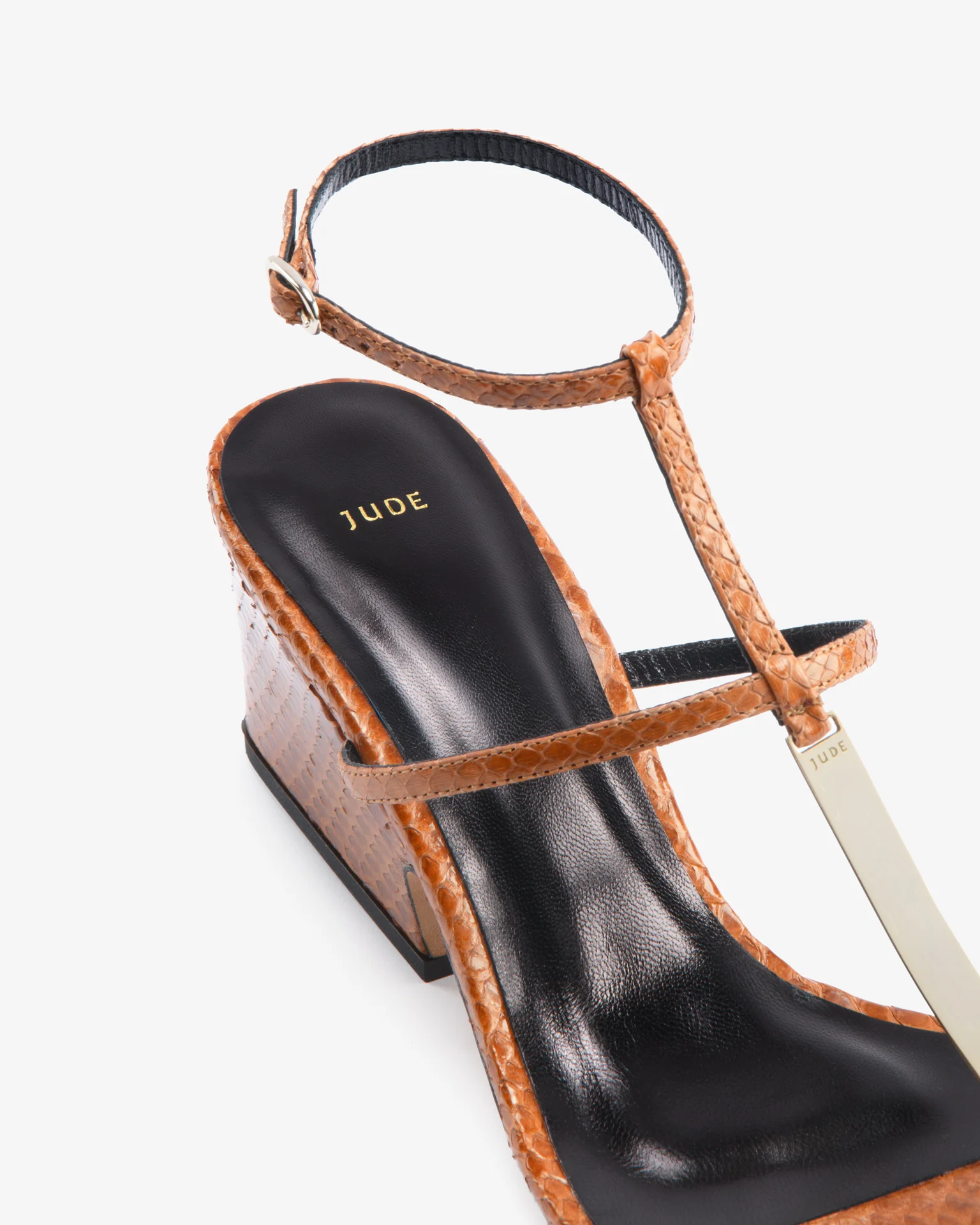 Solo Sandal Tan Python Leather - Image 5