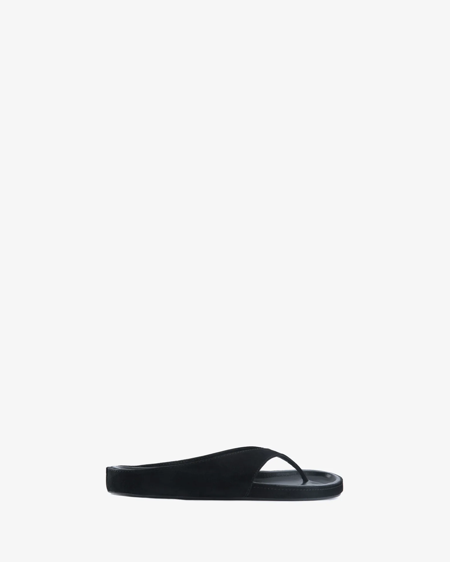 Yaga Flat Black Suede Leather