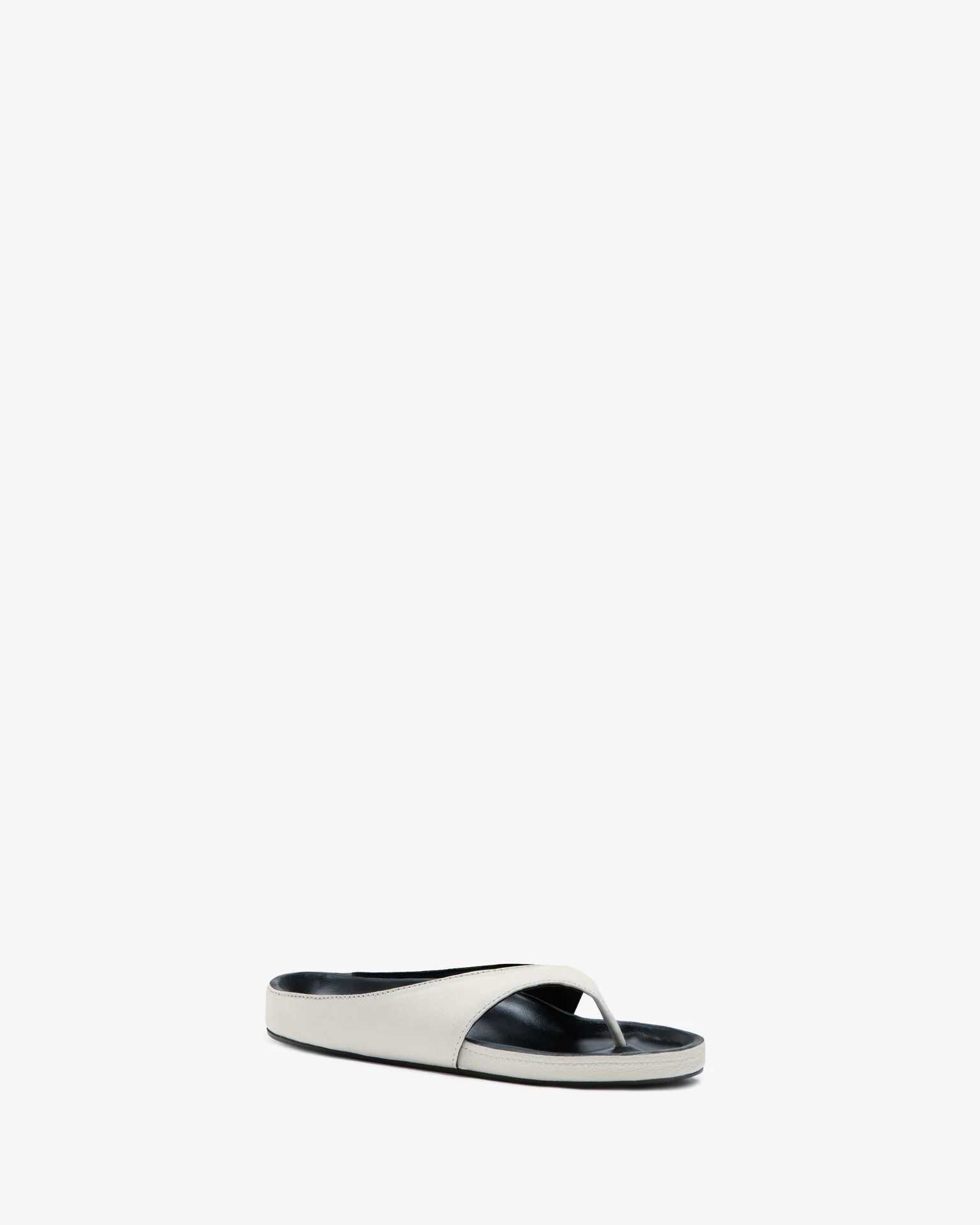Yaga Flat Off-White Leather - Image 3