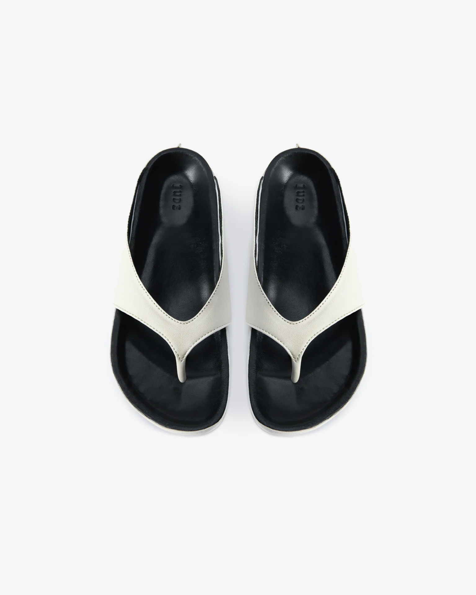 Yaga Flat Off-White Leather - Image 4