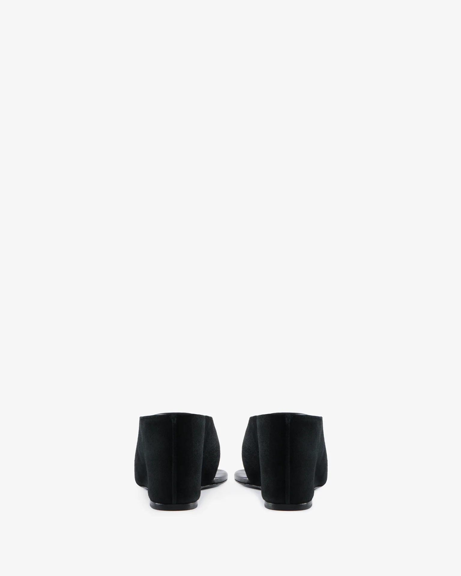Yaga Wedge Sandal Black Suede Leather - Image 4