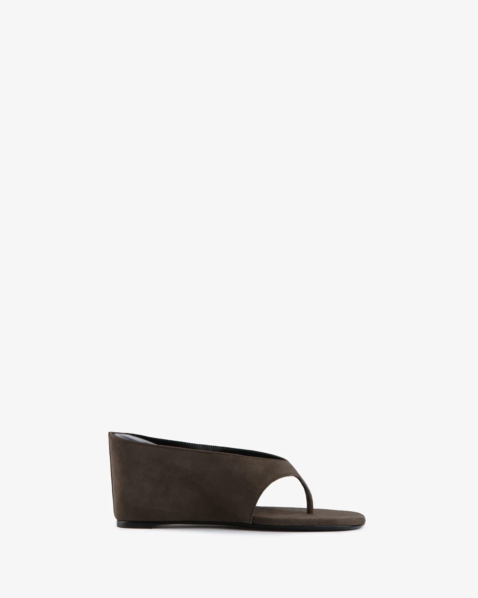 Yaga Wedge Sandal Cacao Suede Leather