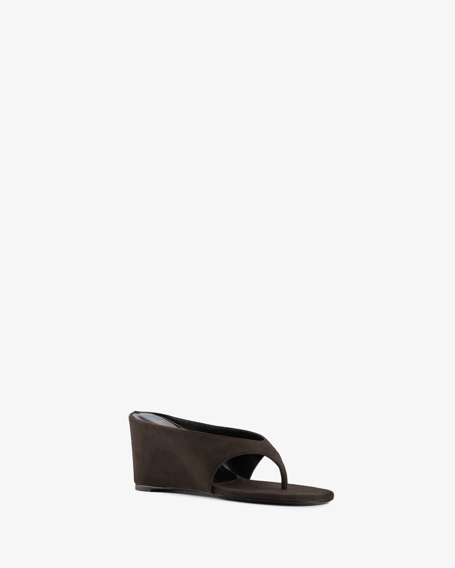 Yaga Wedge Sandal Cacao Suede Leather - Image 2