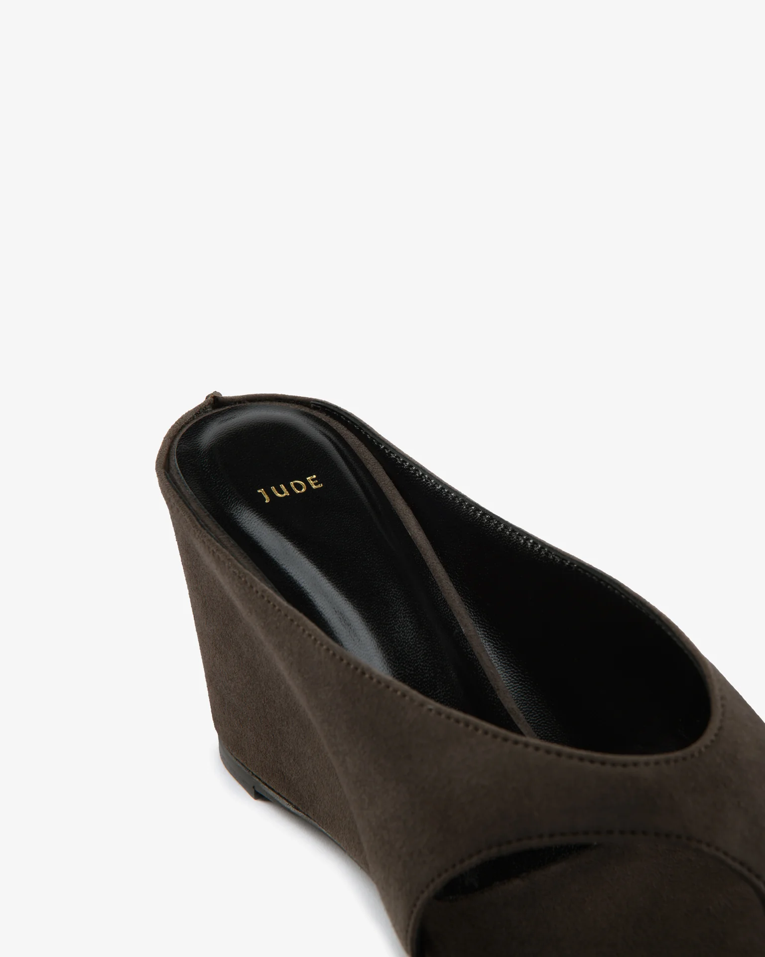Yaga Wedge Sandal Cacao Suede Leather - Image 5