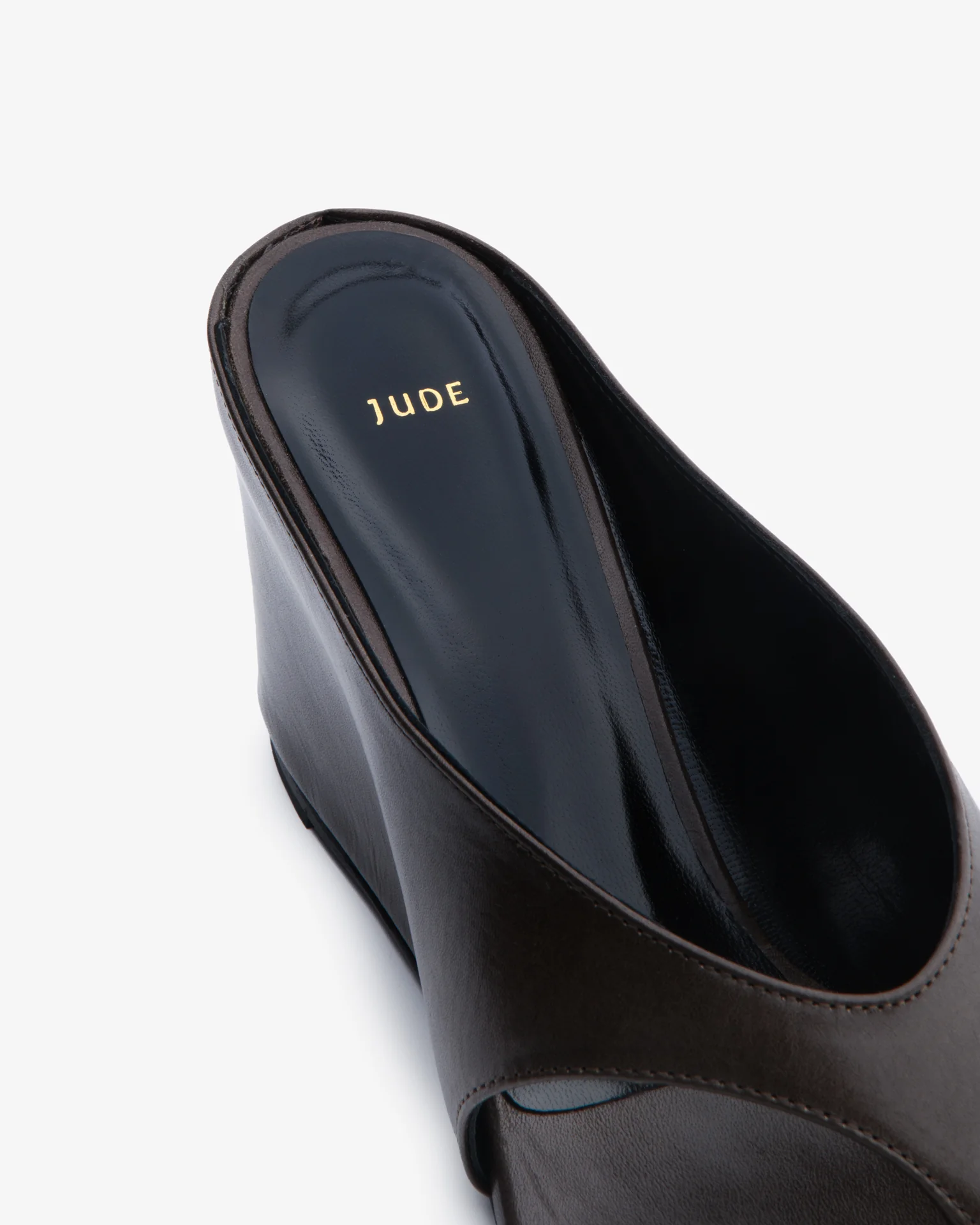Yaga Wedge Sandal Mocha Leather - Image 6